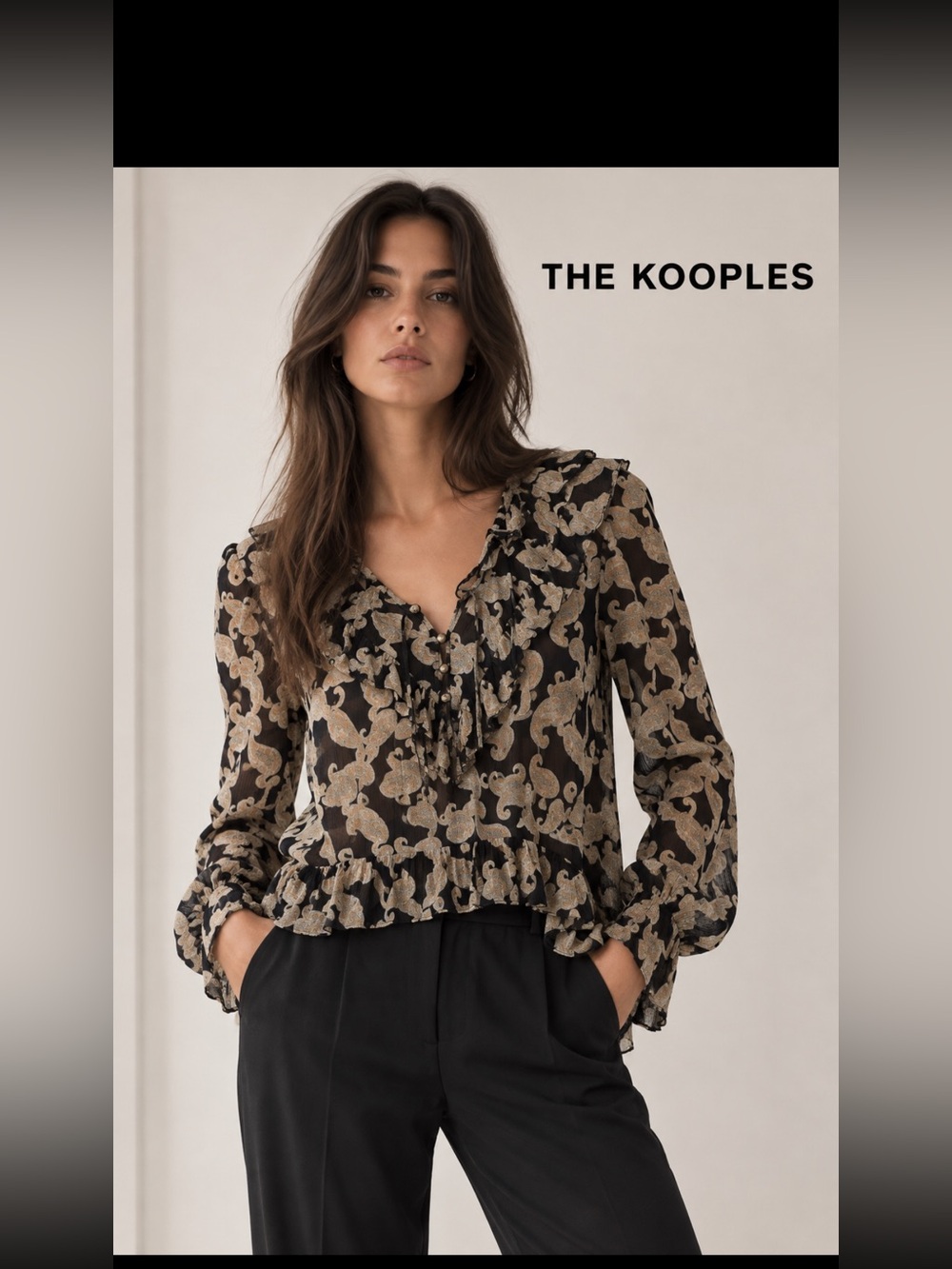 THE KOOPLES, the ruffles blouse!